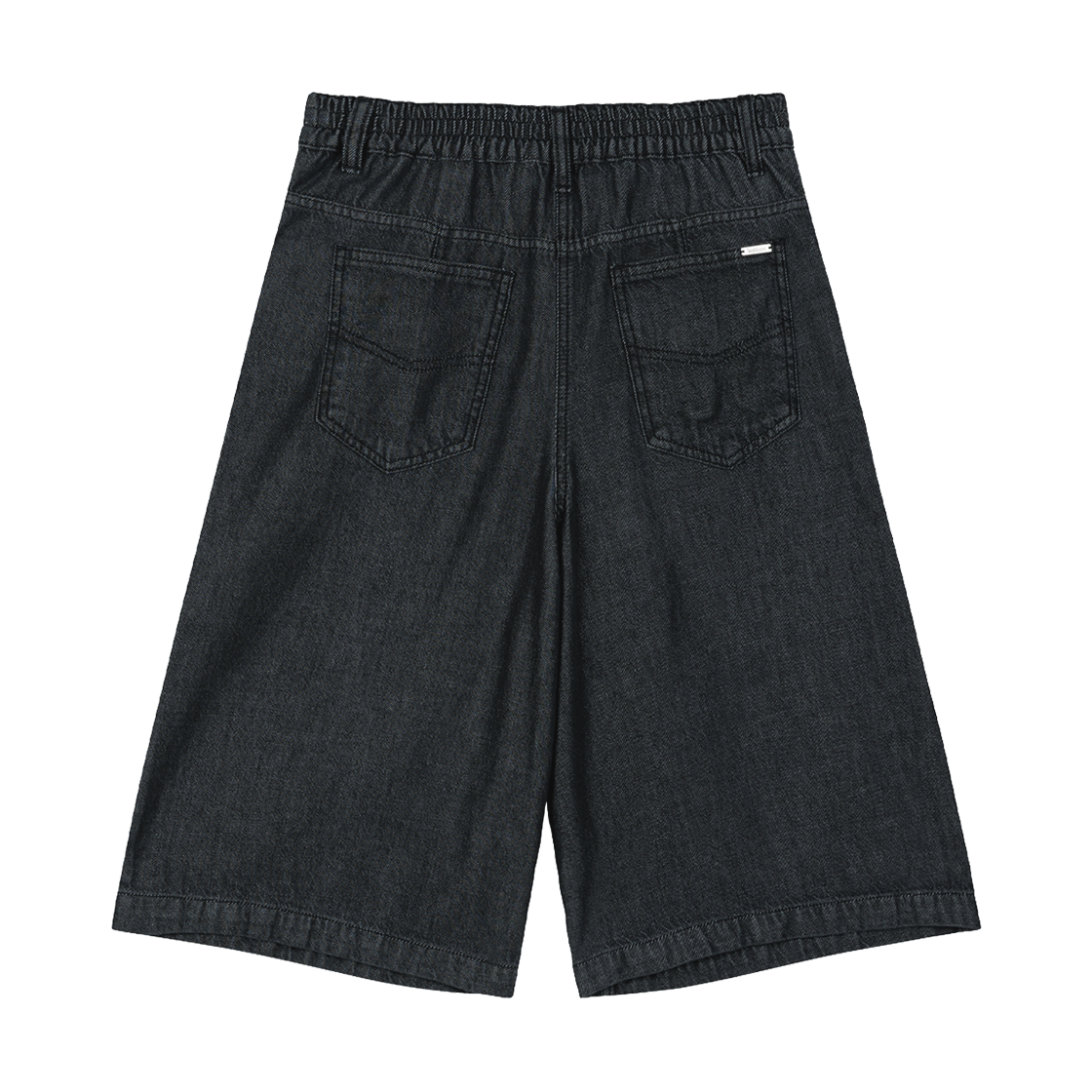 지오송지오 셈블런스 우먼 텐셀 데님 버뮤다 팬츠 블랙 ZI1PT807BK(ZIOSONGZIO SEMBLANCE WOMAN Tencel Denim Bermuda Pants Black) - 2
