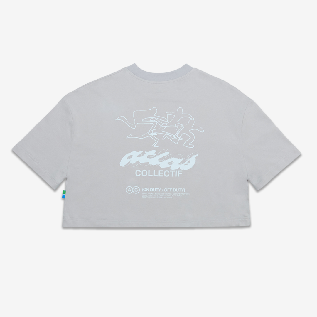 아틀라스 콜렉티프 ACRC 하이브리드 우먼 크롭 티 그레이(Atlas COLLECTIF ACRC Hybrid WMNS Crop Tee GE) - 2