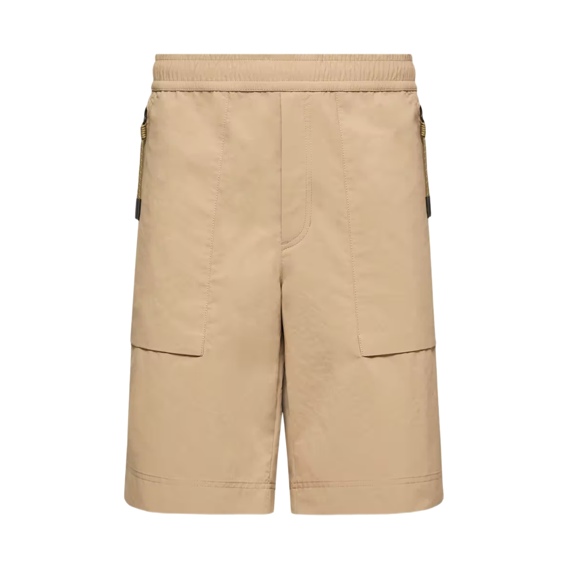 L1-097-2B00003-597SL-23L Moncler Technical Froisse Shorts Beige