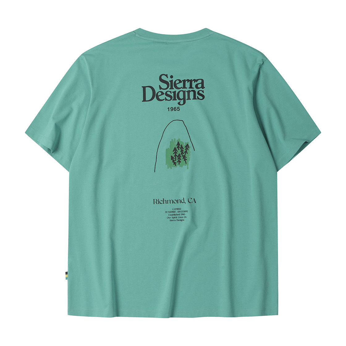 시에라디자인 리치몬드 로고 칠라이트 숏슬리브 블루 그린(SIERRA DESIGNS Richmoond Logo CHILL-LITE Short Sleeve Blue Green) - 2