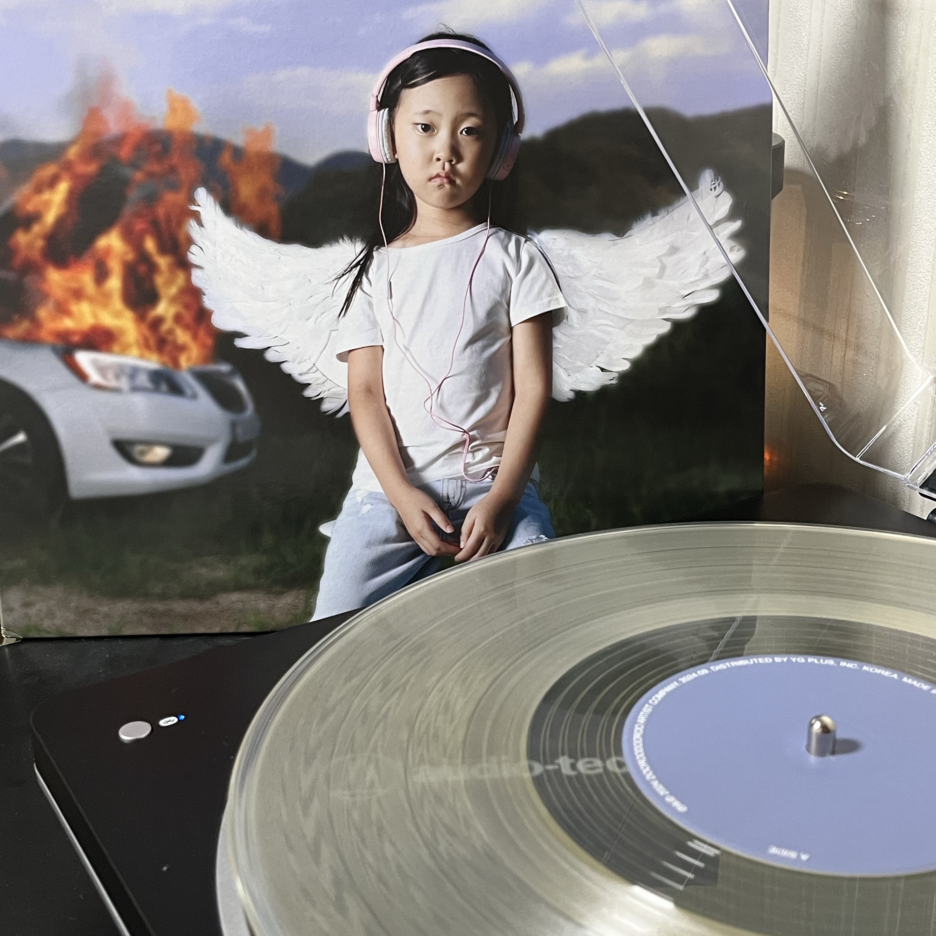 Car the Garden 3rd Album Harmony LP Clear 착용 스타일