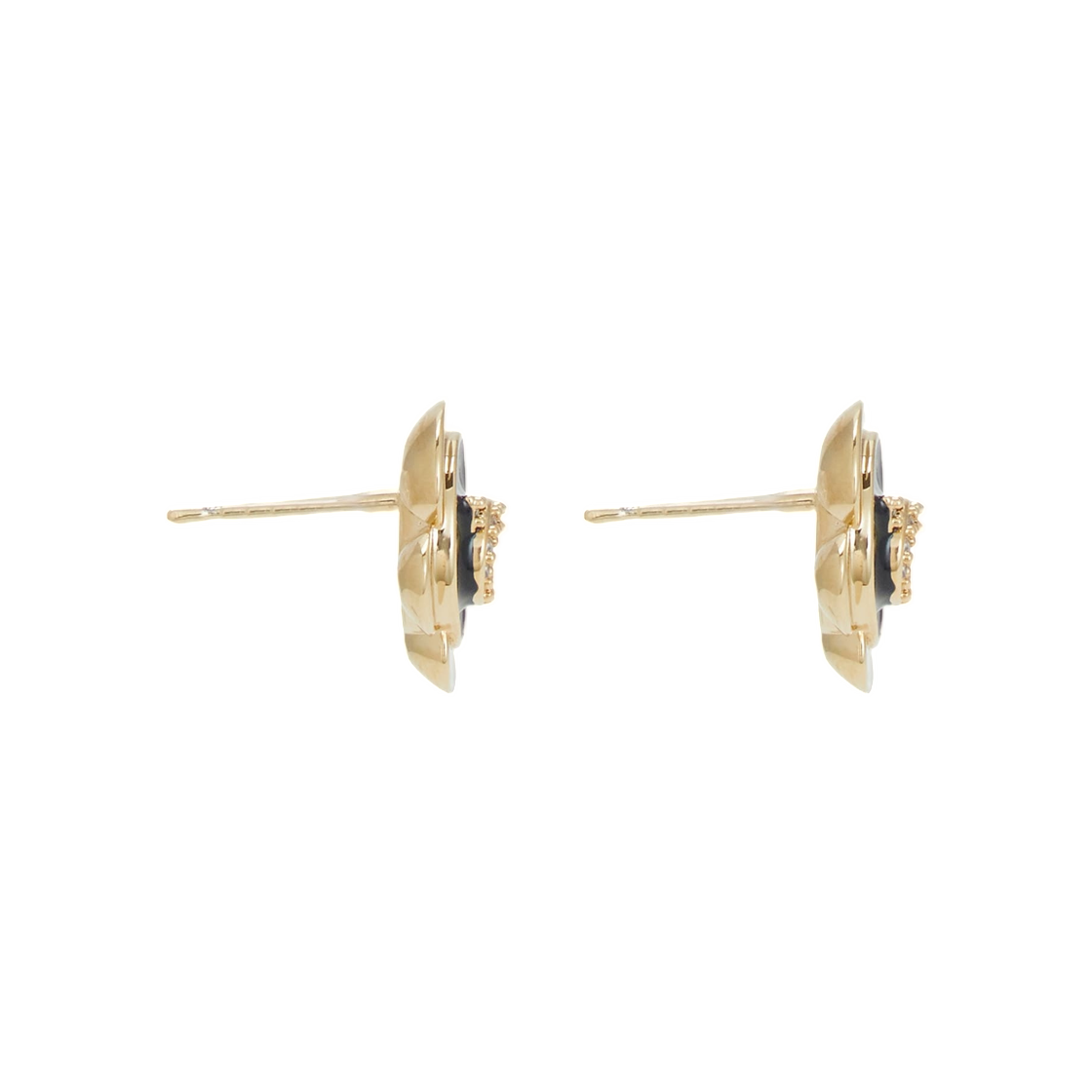 페라가모 간치니 참 이어링 골드 블랙(Ferragamo Gancini Charm Earrings Gold Black) - 2