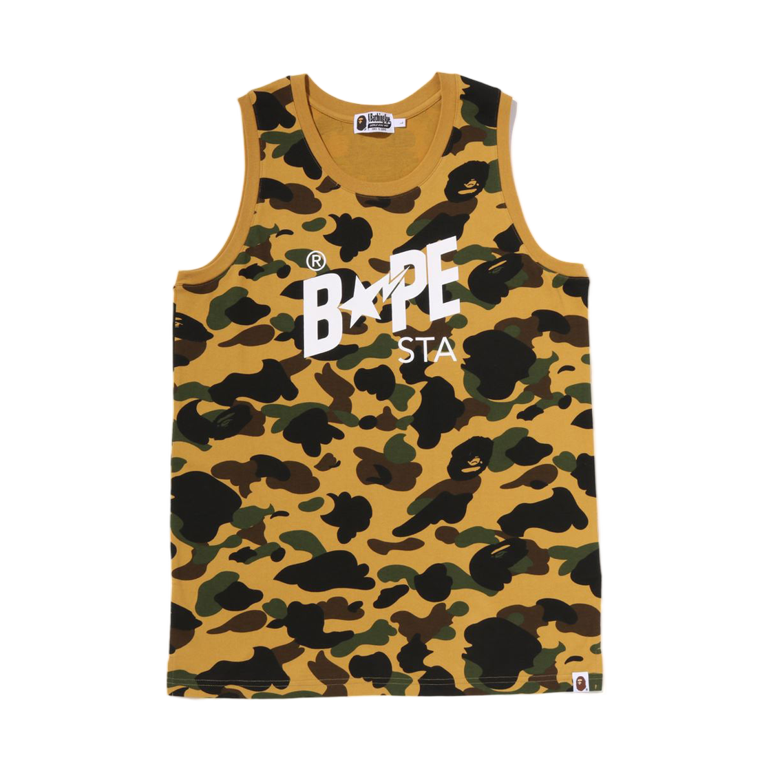 - BAPE 1st Camo Bape Sta Tank Top Yellow