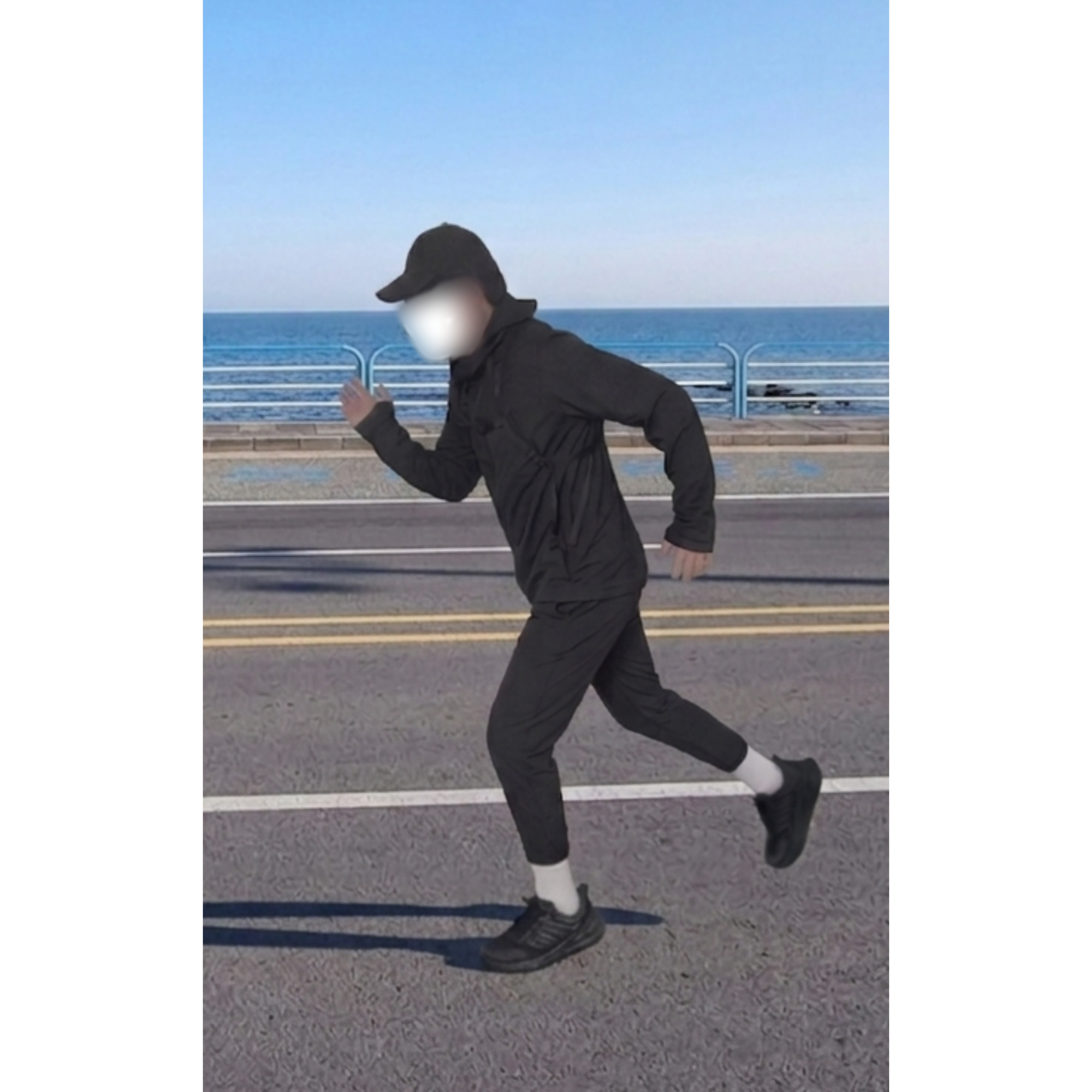 Hoka Clifton LS Black Asphalt, Casio G-Shock DW-5600UBB-1DR 착용 스타일 - 1