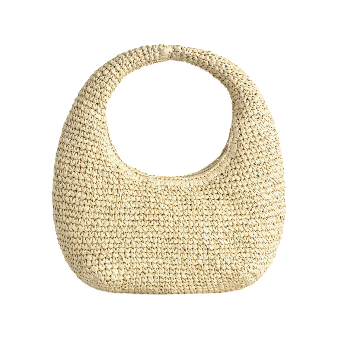 1336243002 (W) COS Curved Mini Shoulder Bag - Straw Beige