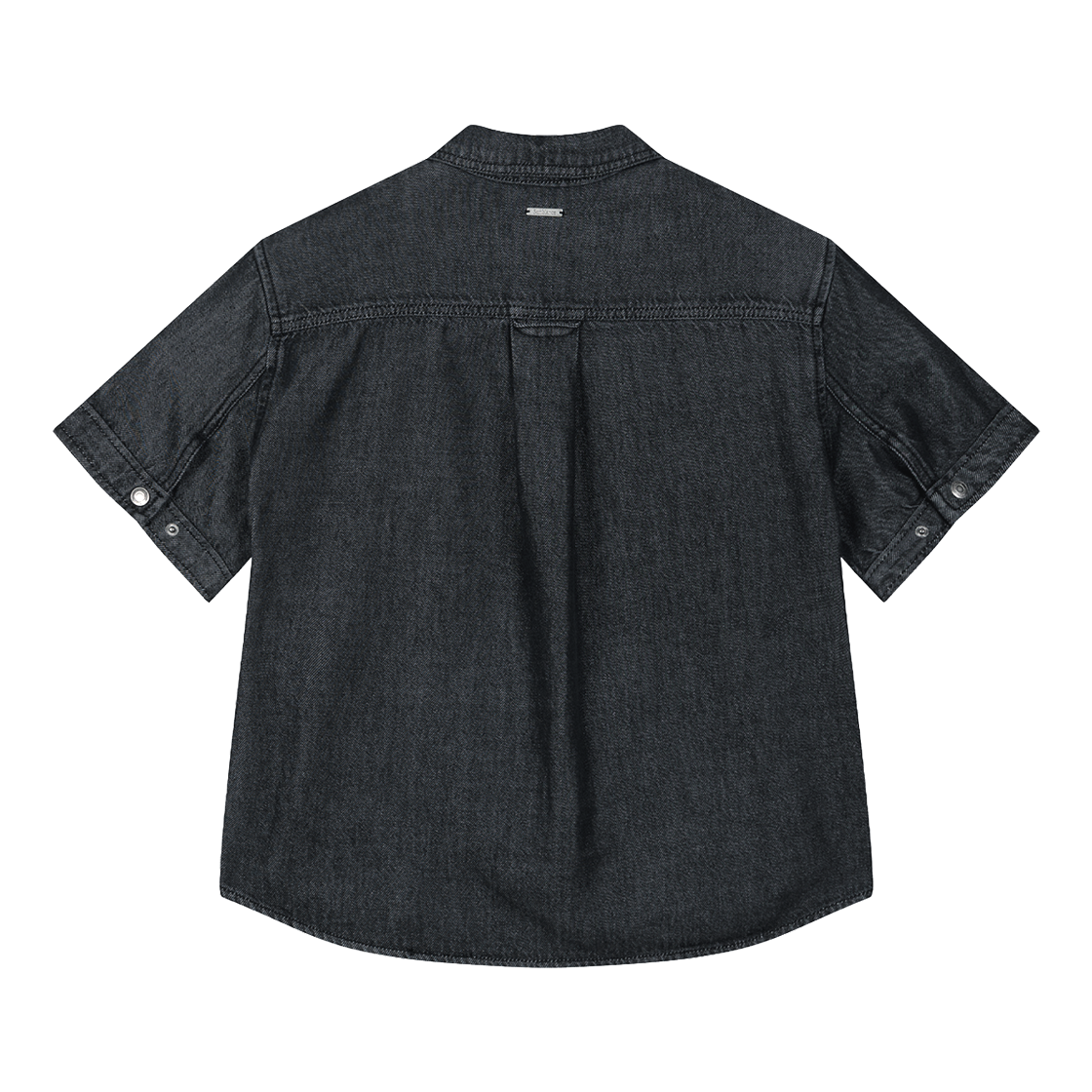 지오송지오 셈블런스 우먼 텐셀 데님 하프 셔츠 블랙 ZI1SH807BK(ZIOSONGZIO SEMBLANCE WOMAN Tencel Denim Half Shirt Black) - 2
