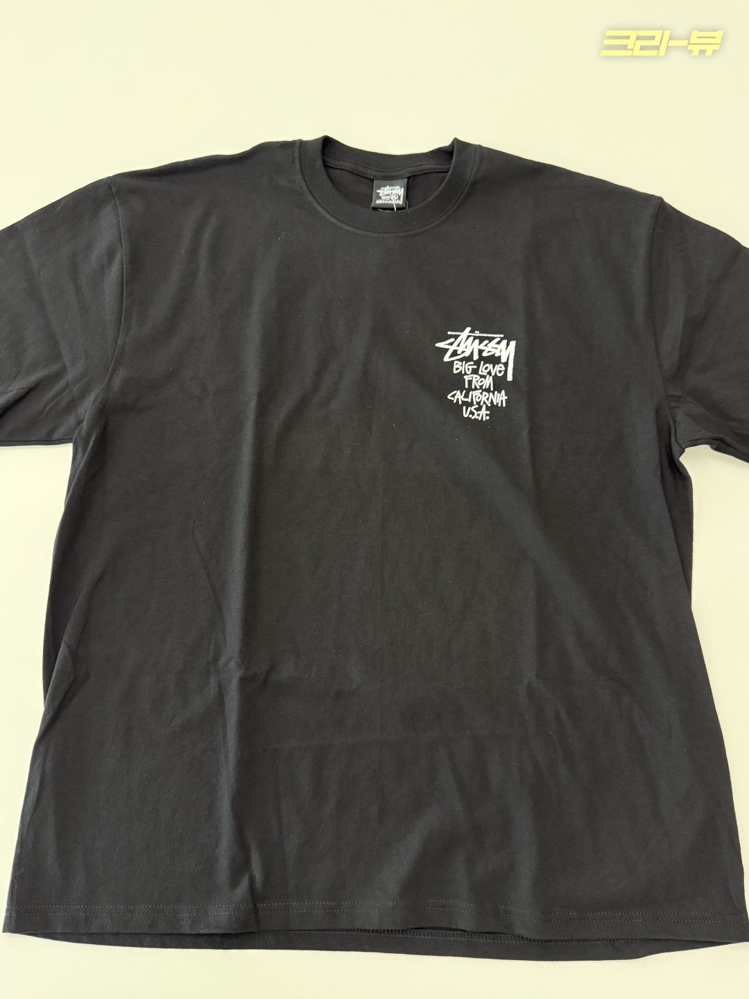 Stussy Big Love T-Shirt Black 착용 스타일 - 4