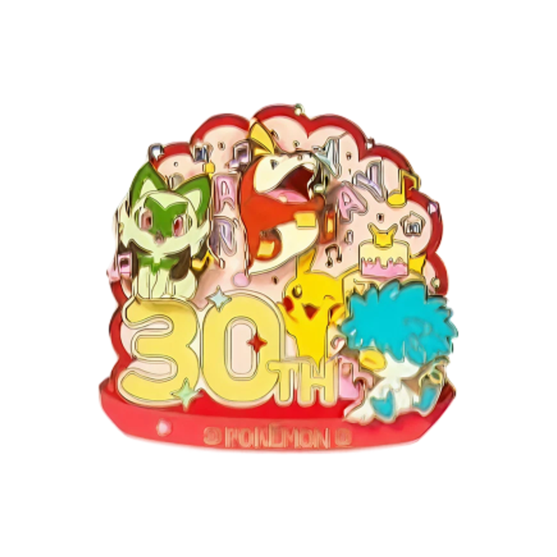 포켓몬 스토어 버스데이 파티 에디션 마그넷 세트 나오하 뜨아거 꾸왁스(Pokemon Store Birthday Party Edition Magnet Set Sprigatito Fuecoco Quaxly)