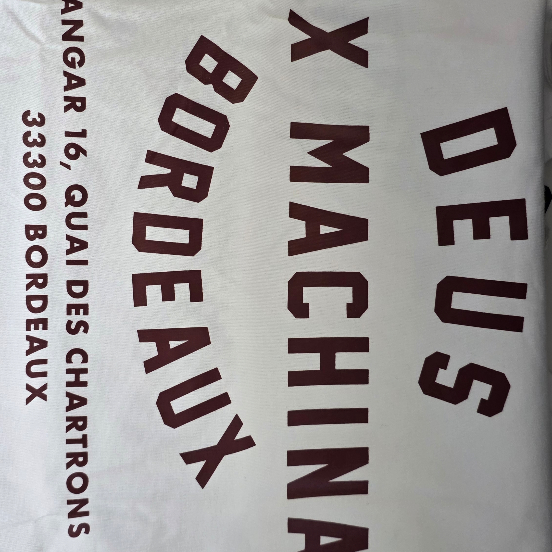 Deus Ex Machina Bordeaux College Address L/S T-Shirt White μ°©μ© μ€νμΌ