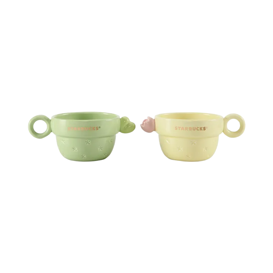 - Starbucks China Succulent Garden Series Ceramic Mug 240ml (Set of 2)