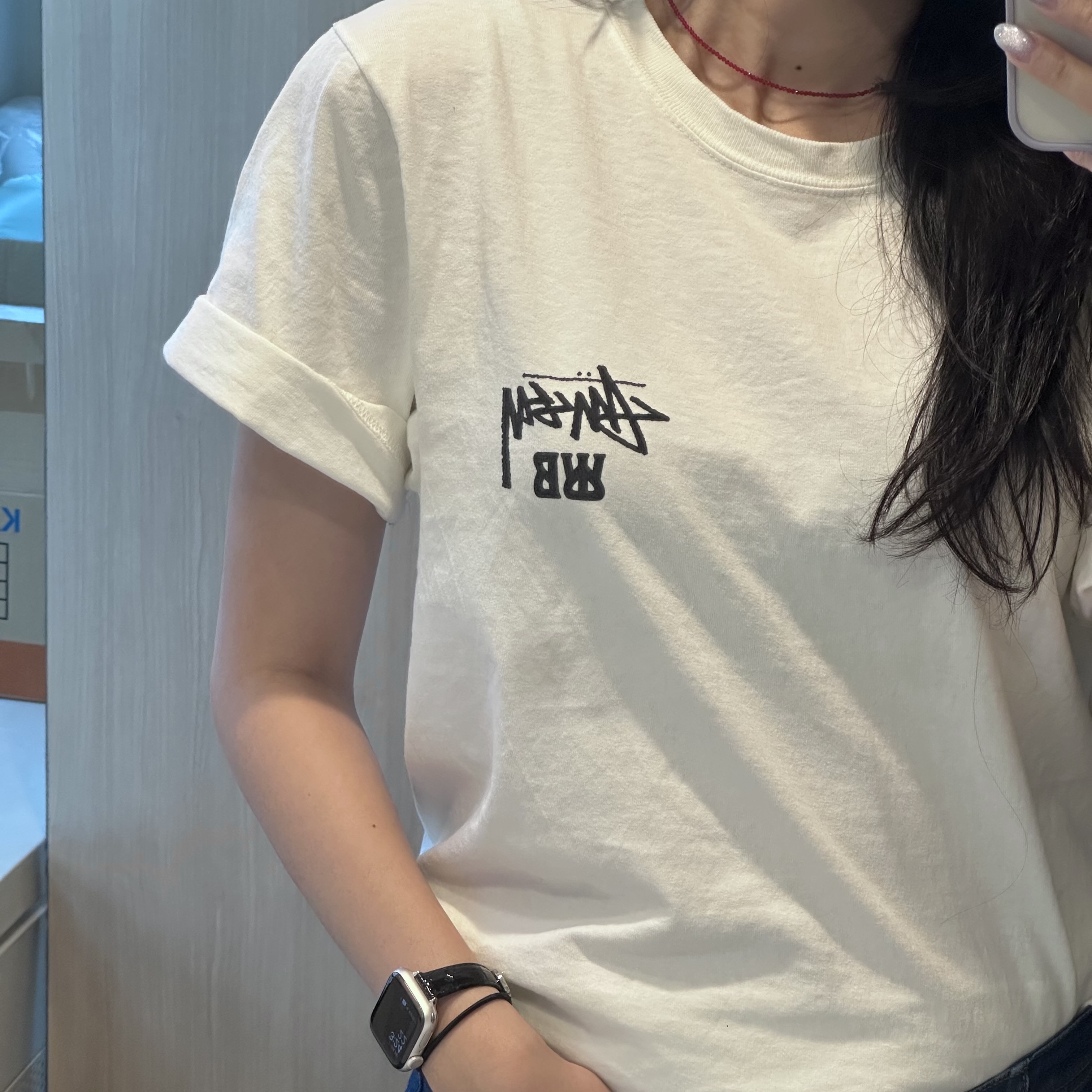 Stussy x Wales Bonner Ocean Song T-Shirt Ivory, (W) Crocs Classic Ballet Red 착용 스타일 - 2
