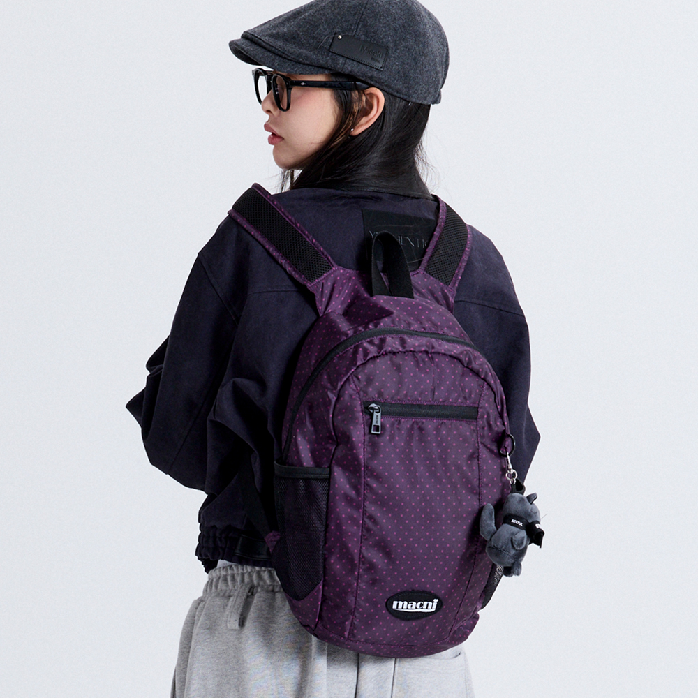 마크니 에어로 백팩 도트 퍼플(MACNI Aero Backpack Dot Purple) - 2