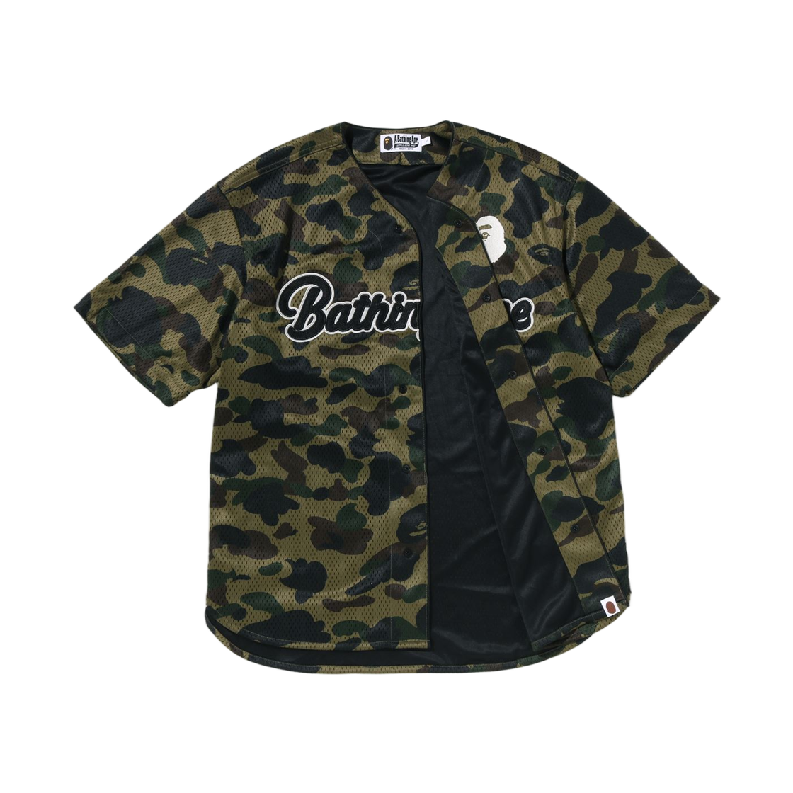 베이프 퍼스트 카모 베이스볼 셔츠 그린(BAPE 1st Camo Baseball Shirt Green) - 2