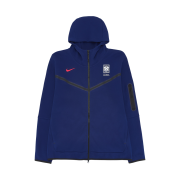 Nike Korea Tech Soccer Fleece Full-Zip Hoodie Global Blue Black - Asia