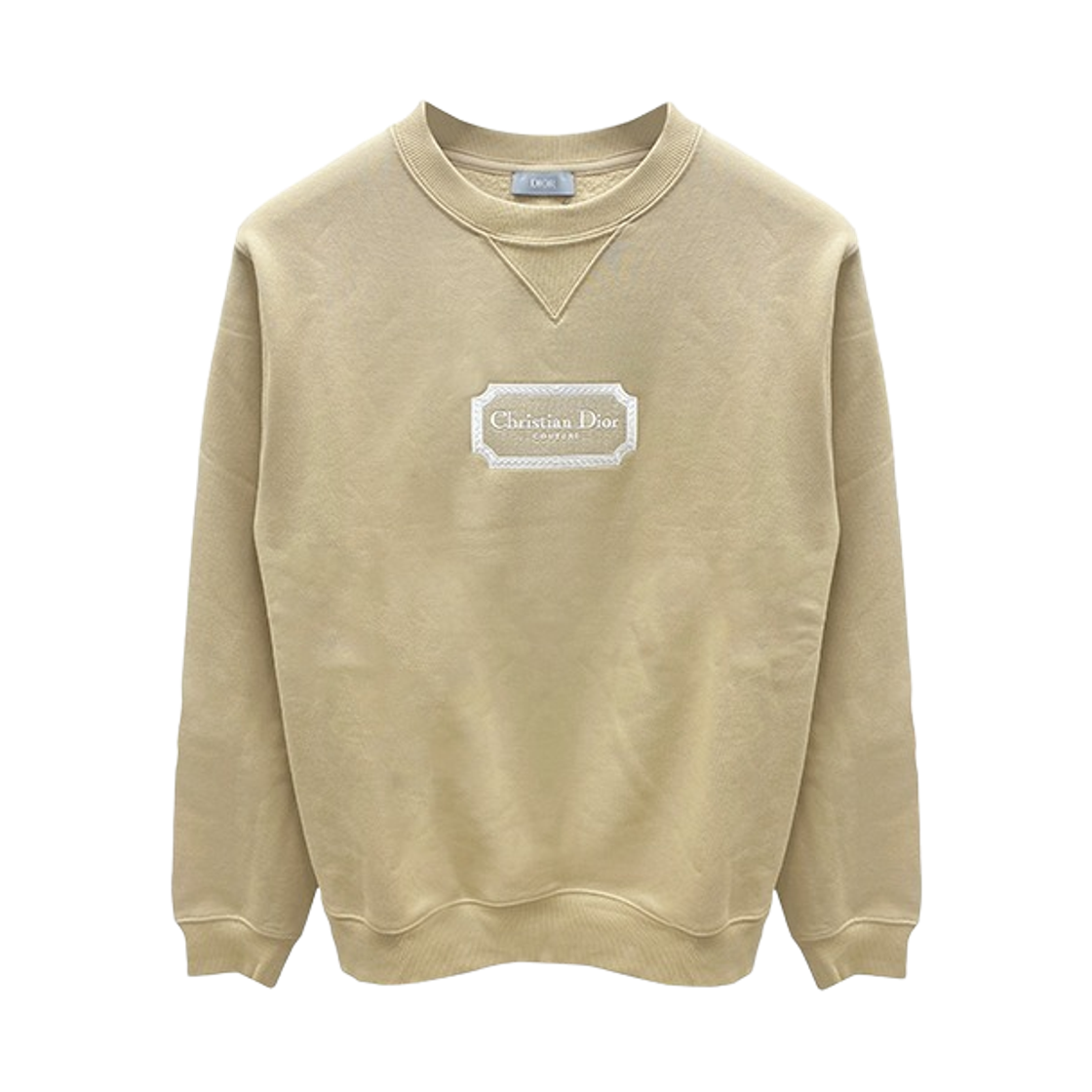 디올 꾸뛰르 라운드 스웨트셔츠 베이지(Dior Couture Round Sweatshirt Beige) - 1