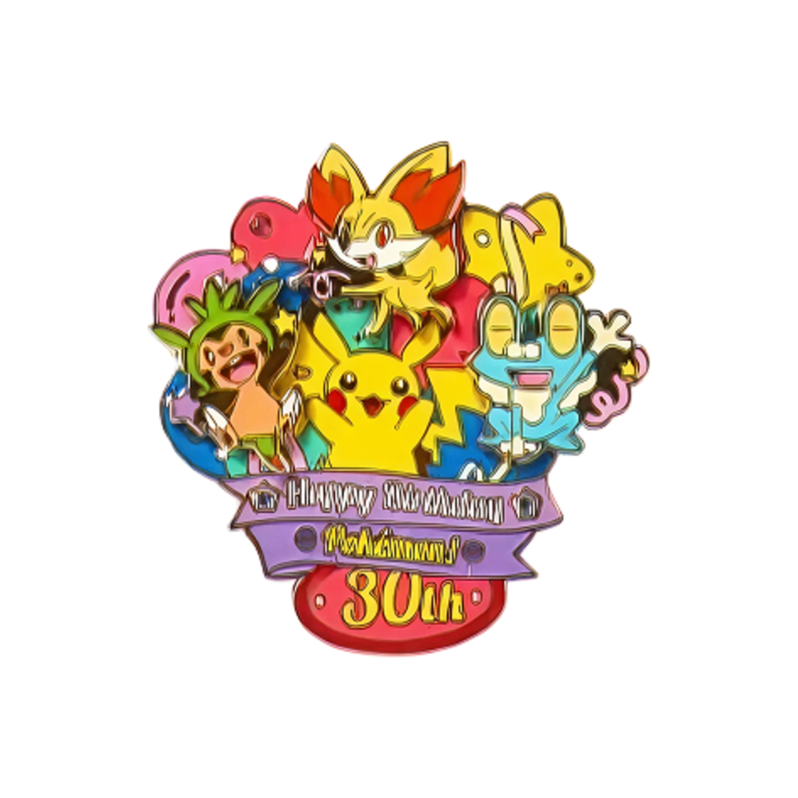 포켓몬 스토어 버스데이 파티 에디션 마그넷 세트 도치마론 푸호꼬 개구마르(Pokemon Store Birthday Party Edition Magnet Set Chespin Fennekin Froakie) - 1