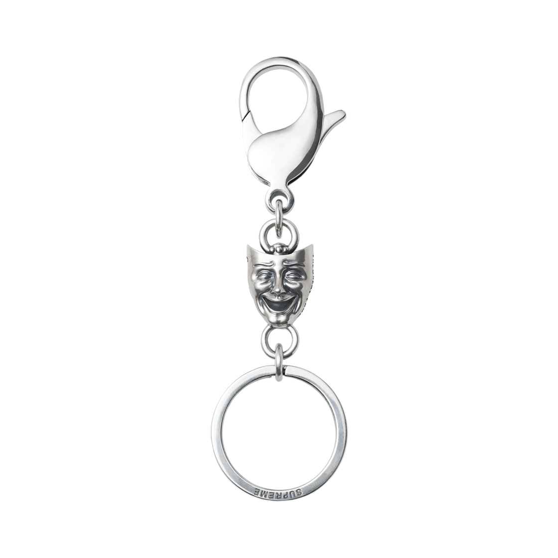 - Supreme Drama Mask Key Ring Silver - 26SS