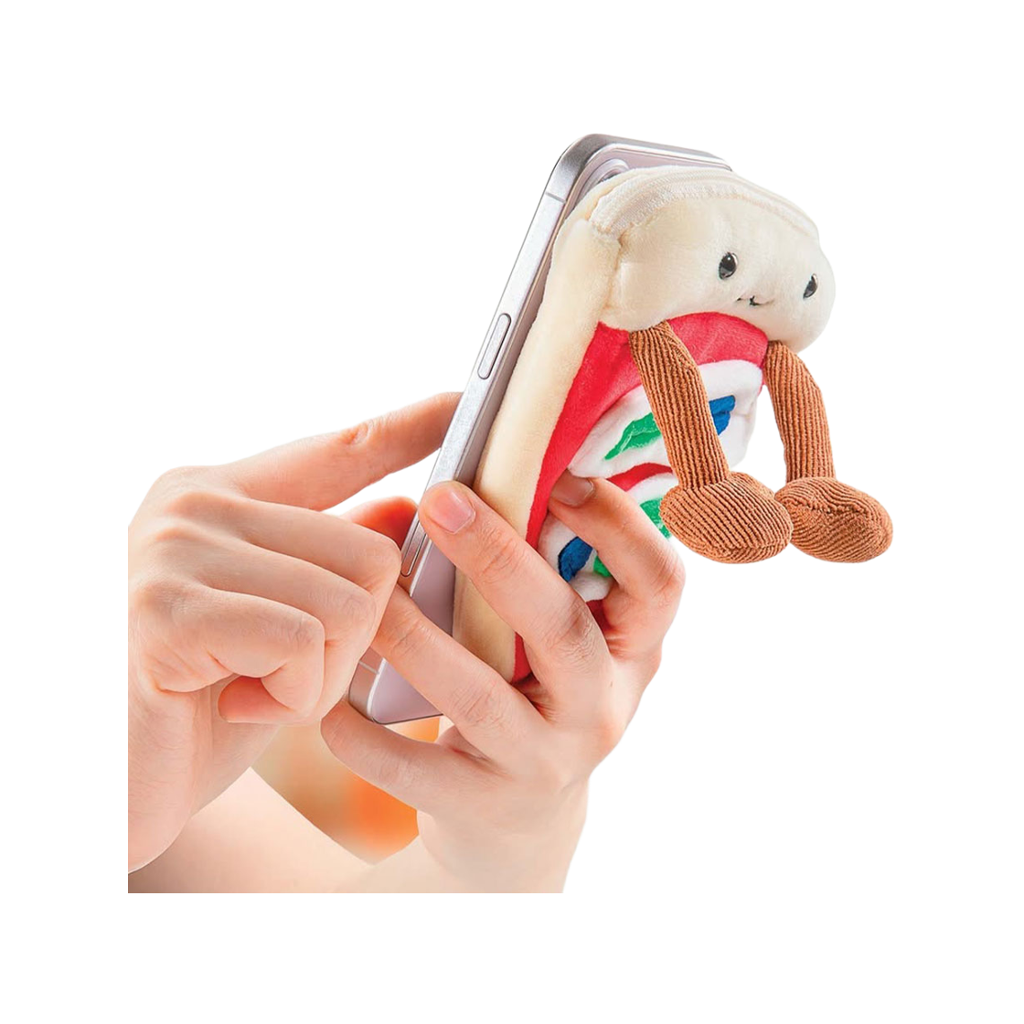 맥모지 폰 뒤에 찰싹! 붙이는 인형+파우치(Magmoji — A Plush Doll & Pouch That Snaps Right Onto Your Phone!)