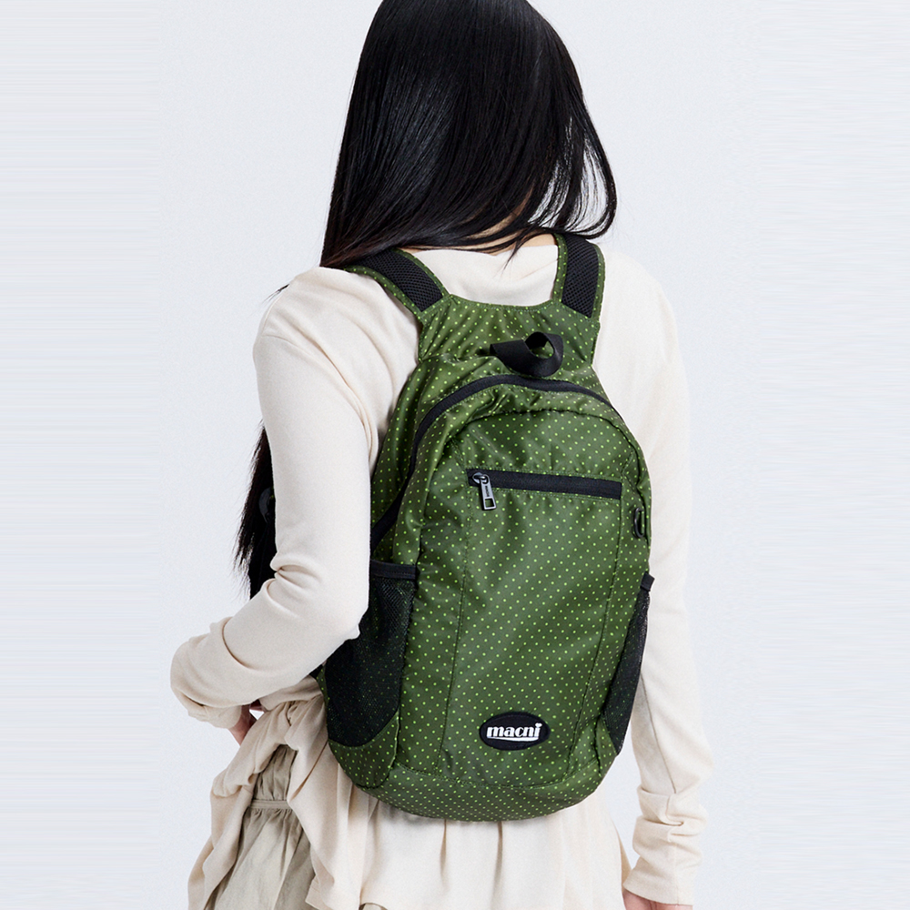 마크니 에어로 백팩 도트 그린(MACNI Aero Backpack Dot Green) - 2