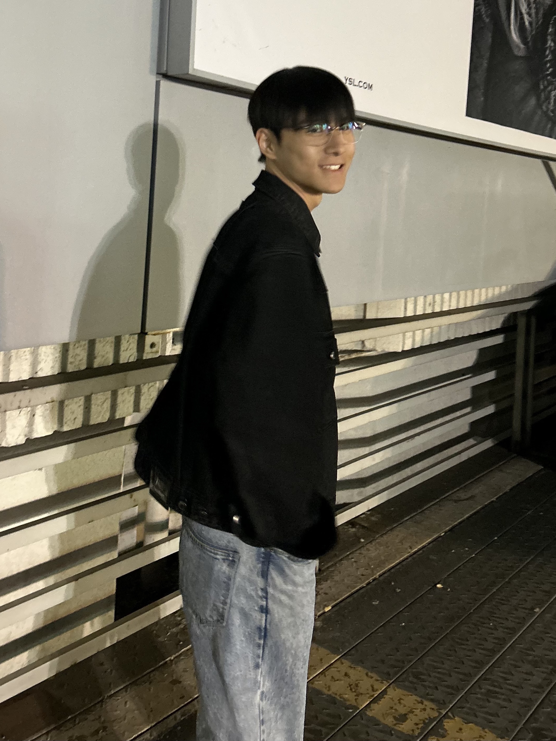 Wooyoungmi Regular Denim Jacket Black - 24FW 착용 스타일 - 2