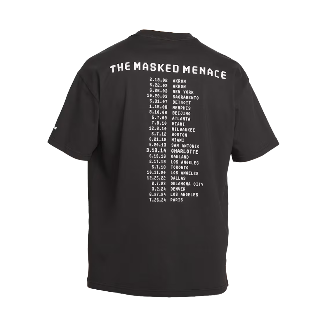 나이키 르브론 마스크드 메너스 베스킷볼 티셔츠 오프 누아르 - 아시아(Nike Lebron Masked Menace Basketball T-Shirt Off Noir - Asia) - 2