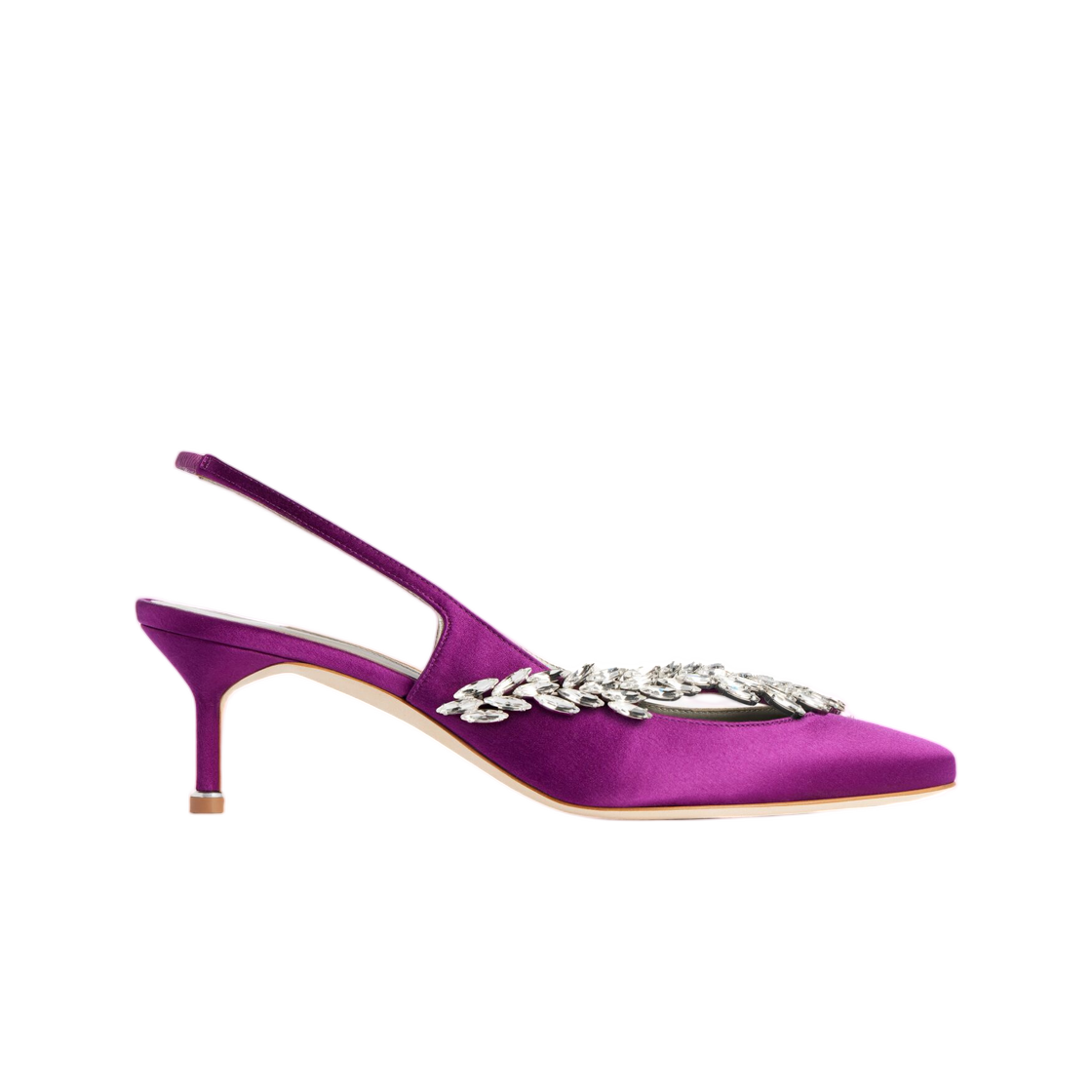 A0024MW1WM85955 (W) Balenciaga x Manolo Blahnik Slingback Violet