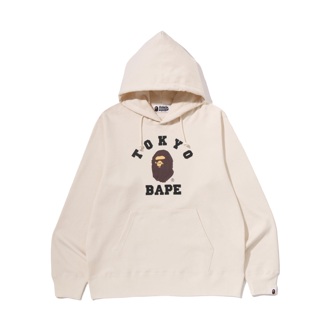 - BAPE Tokyo College Pullover Hoodie Ivory - Tokyo Store Exclusive
