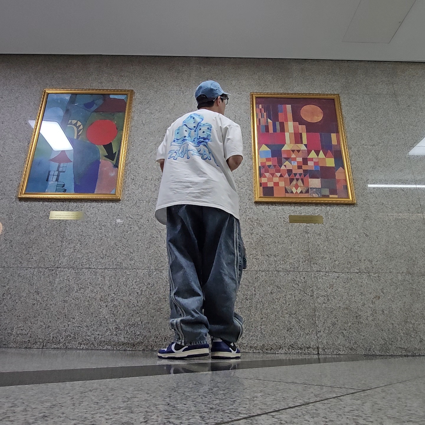 Supreme Washed Chino Twill Camp Cap Denim - 23FW, Diesel Dx1509 Stainless Steel Chain Necklace Silver 착용 스타일 - 2
