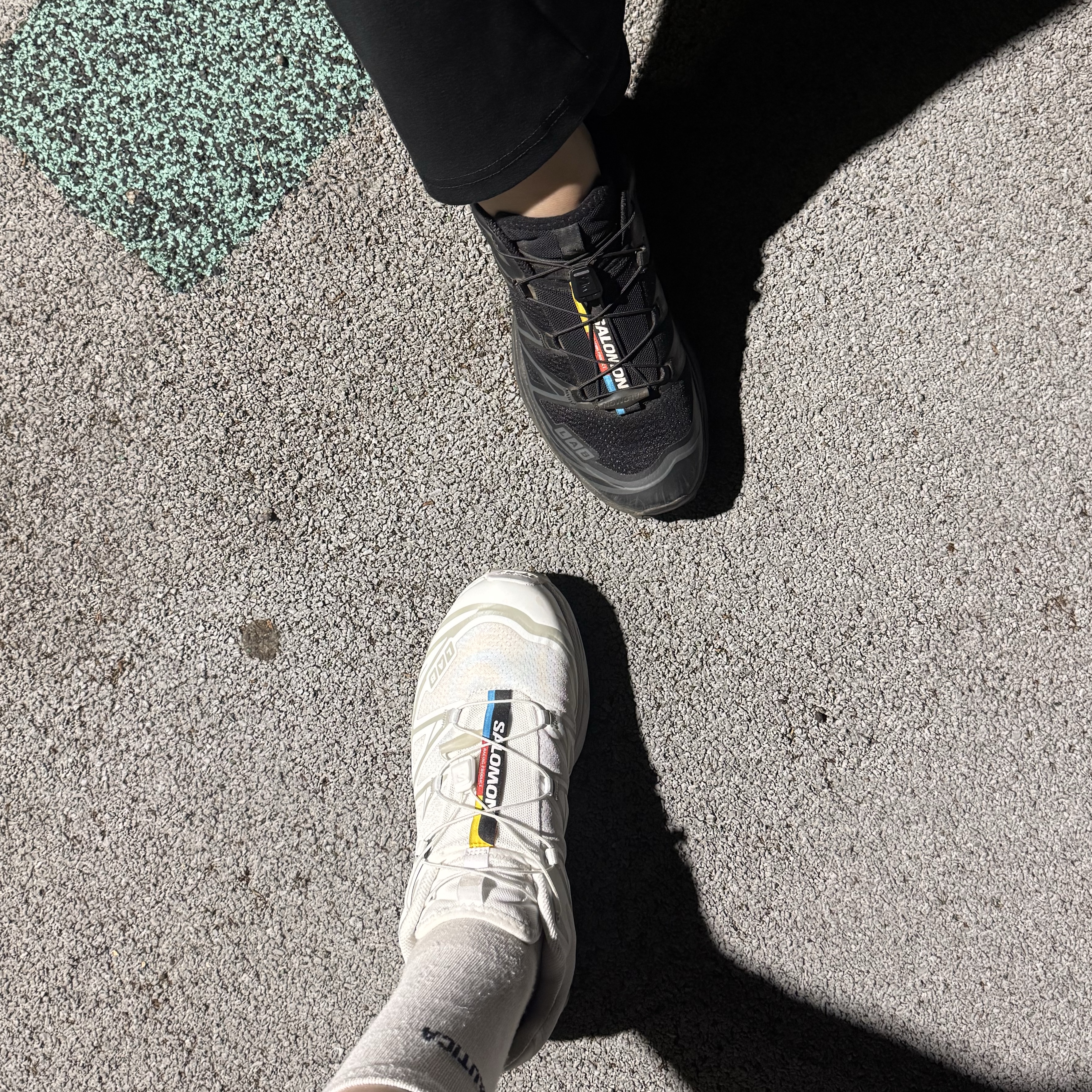 Salomon XT-6 ADV White 착용 스타일