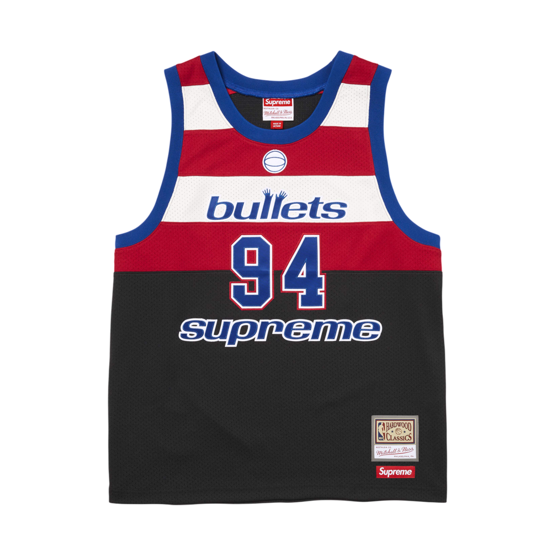 - Supreme Mitchell & Ness Teams Basketball Jersey Black - 26SS