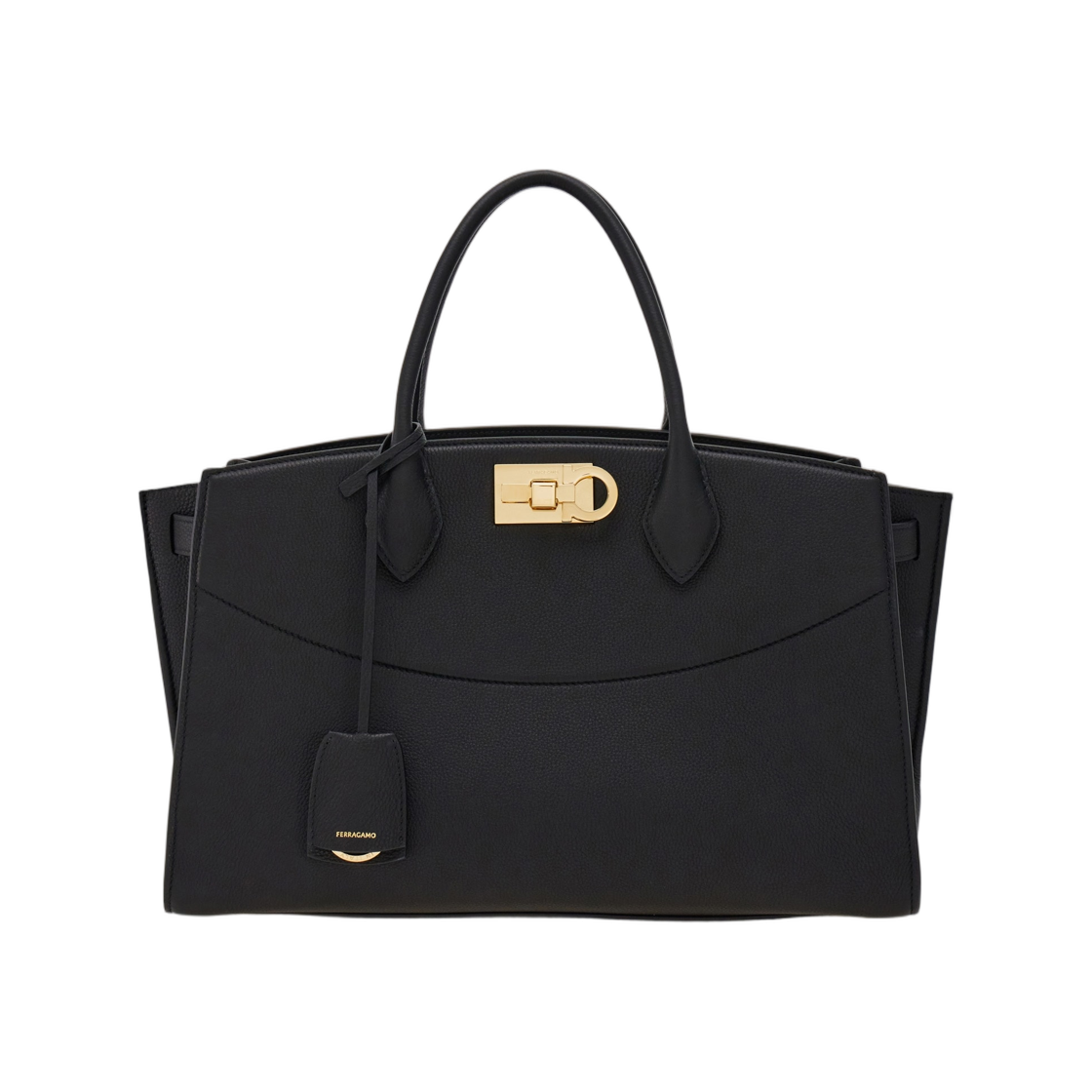 21A110-785995 Ferragamo New Ferragamo Studio Soft Bag L Black