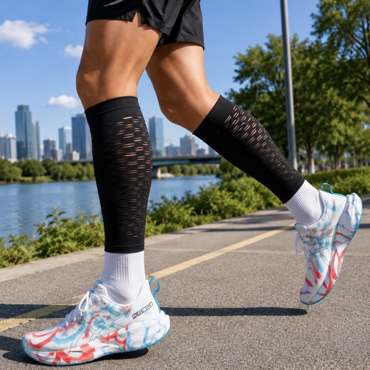 Asics Novablast 5 Tokyo White Aquarium, Asics Metaspeed Calf Support Performance Black 착용 스타일