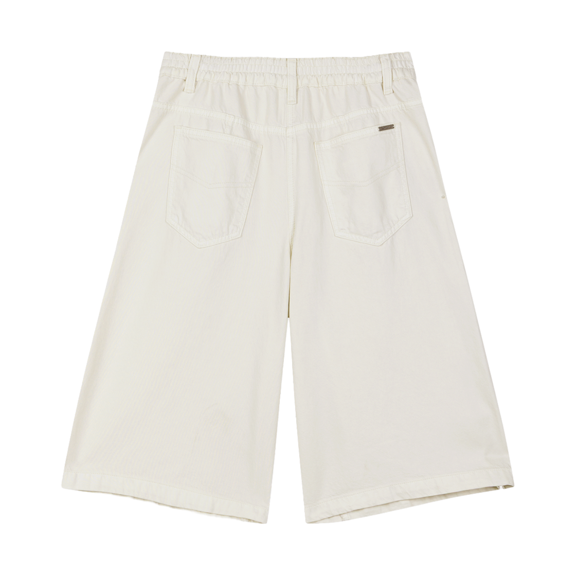 지오송지오 셈블런스 우먼 텐셀 데님 버뮤다 팬츠 크림 ZI1PT808CR(ZIOSONGZIO SEMBLANCE WOMAN Tencel Denim Bermuda Pants Cream) - 2