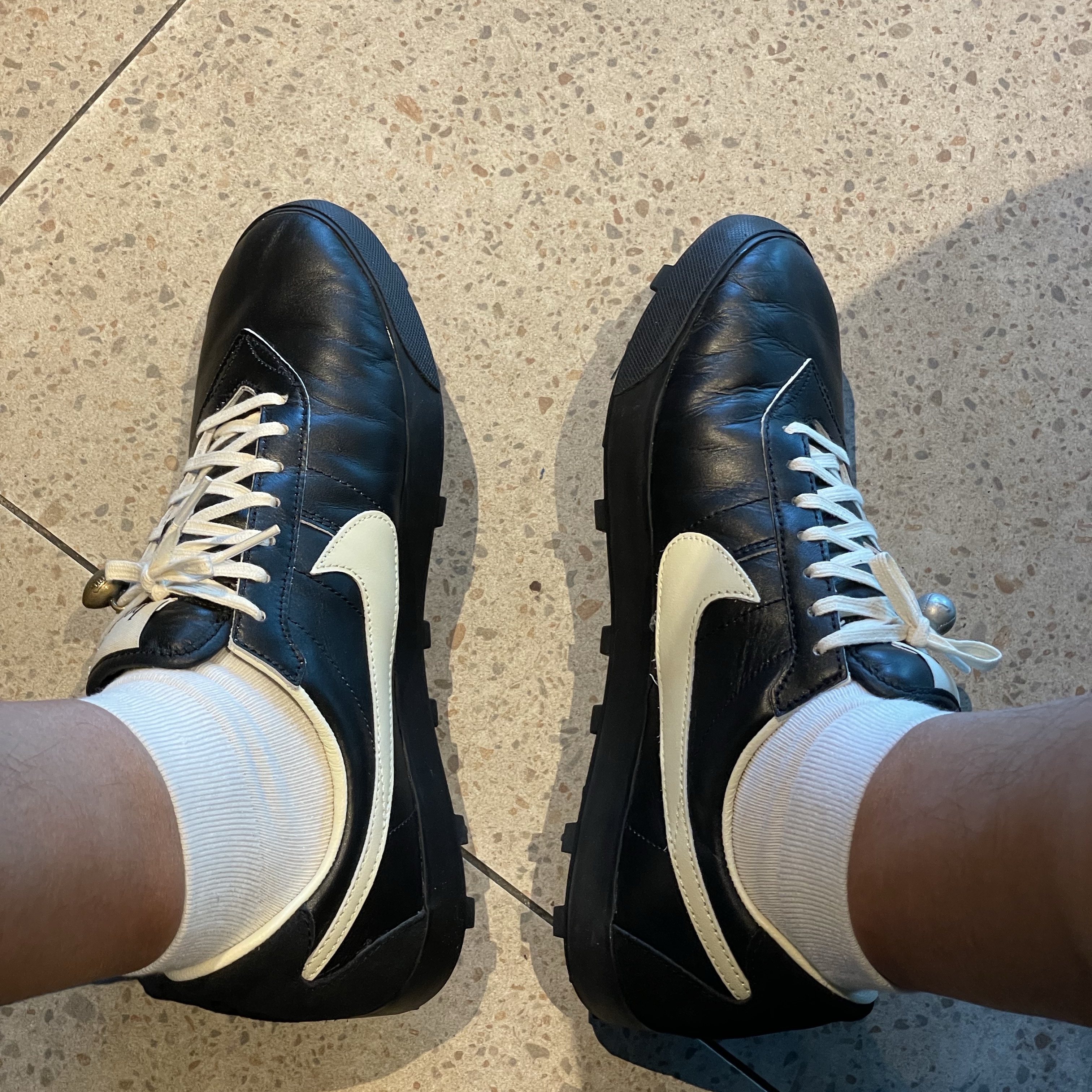 Nike x Bode Astrograbber SP Black and Coconut Milk 착용 스타일