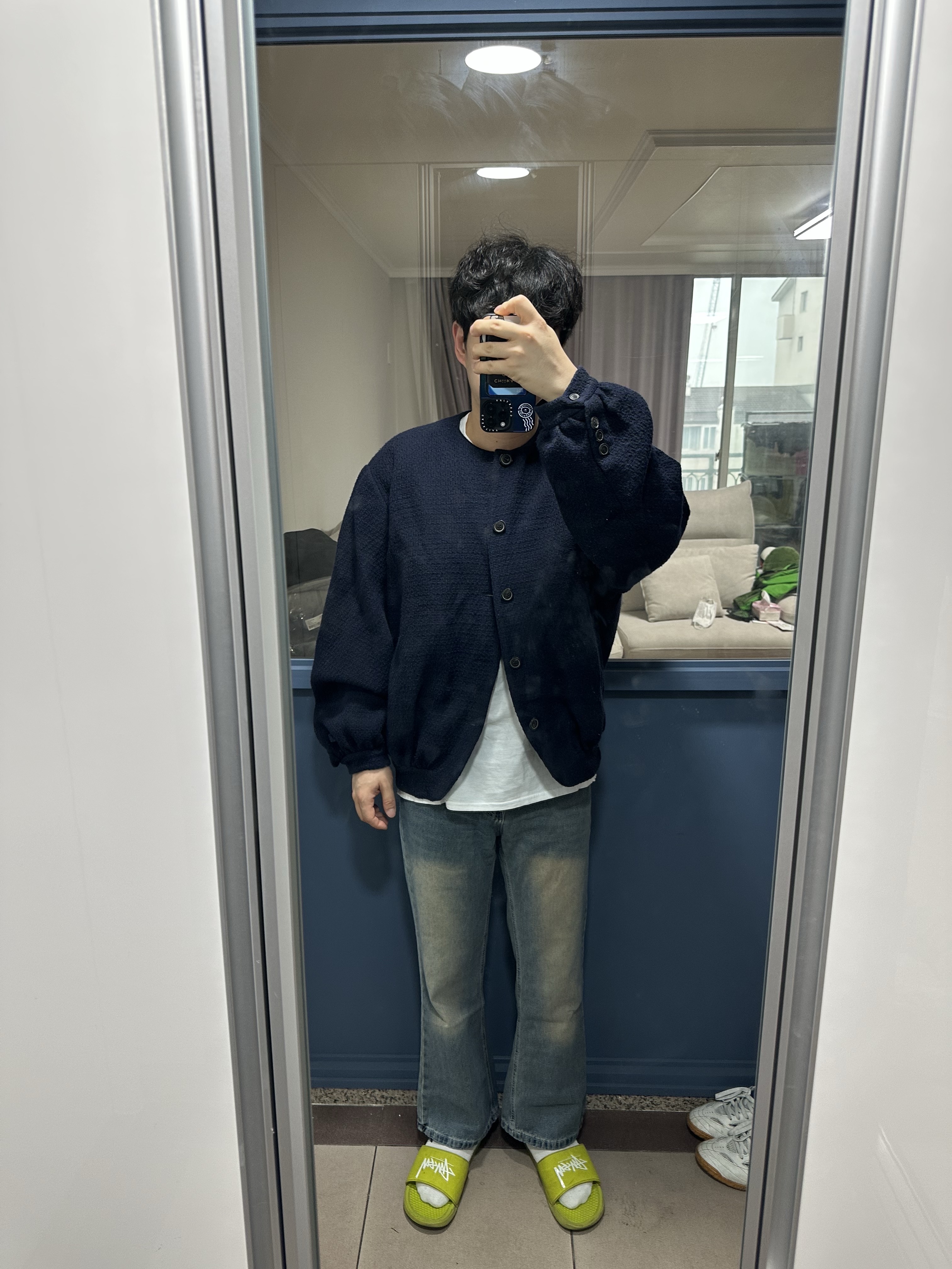Ader Error Atte Jacket Noir 착용 스타일