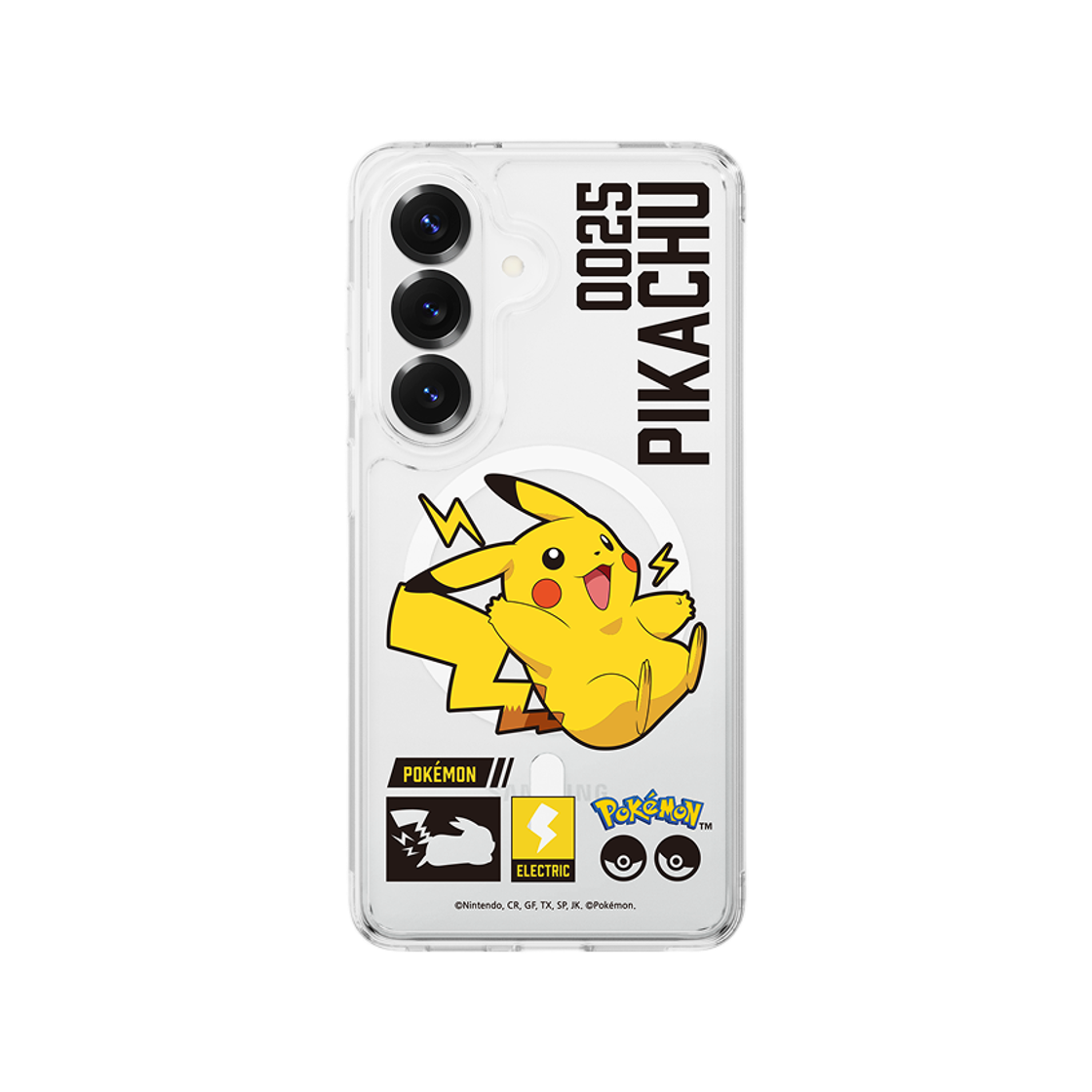 에스엘비에스 포켓몬 피카츄 인덱스 클리어 마그넷 케이스 for Galaxy S26 Series(SLBS Pokémon Pikachu Index Clear Magnet Case for Galaxy S26 Series) - 2