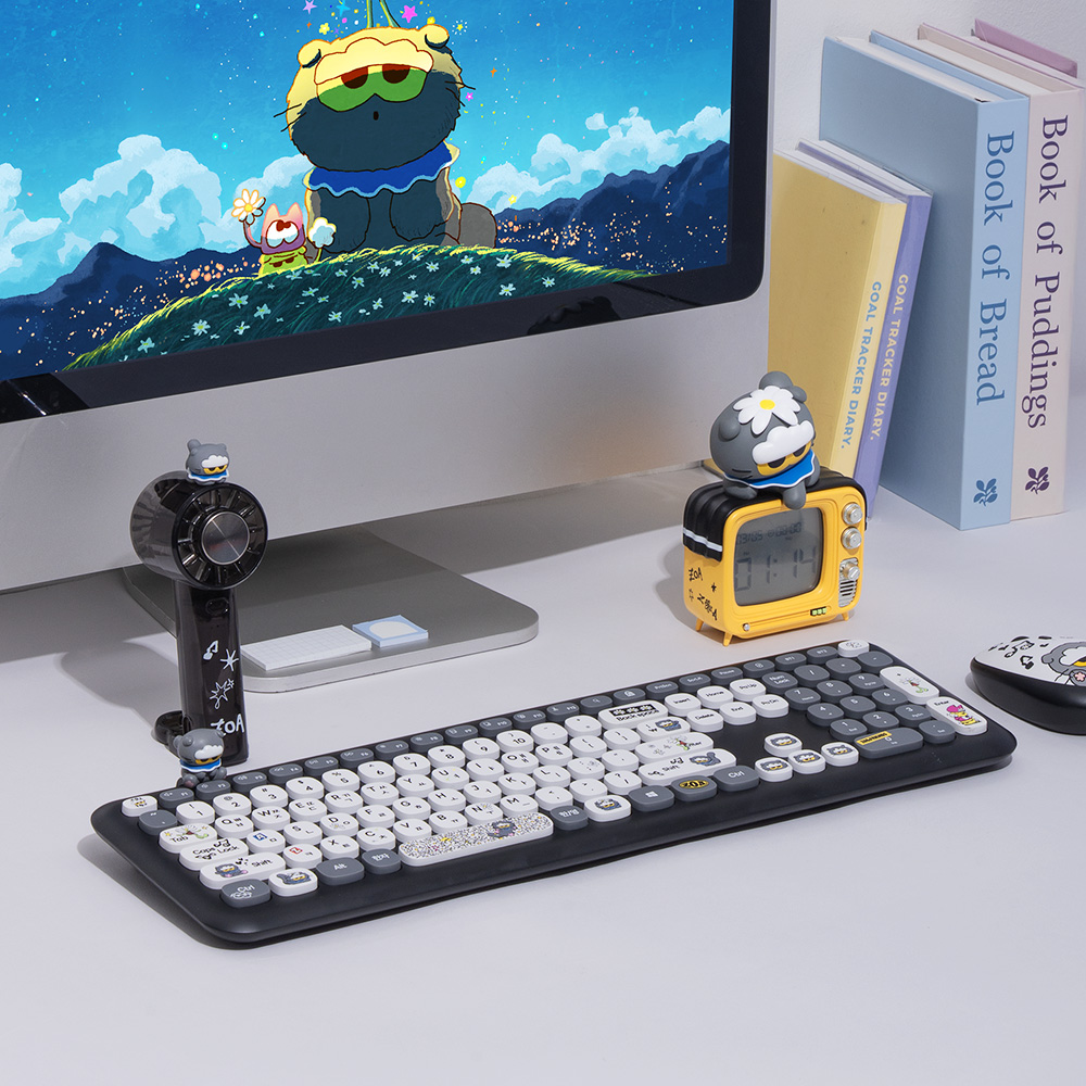 로이체 조앤프렌즈 피규어 저소음 멀티페어링 블루투스 무선 키보드(Royche Zo&Friends Figure Silent Multi-Pairing Bluetooth Wireless Keyboard) - 5