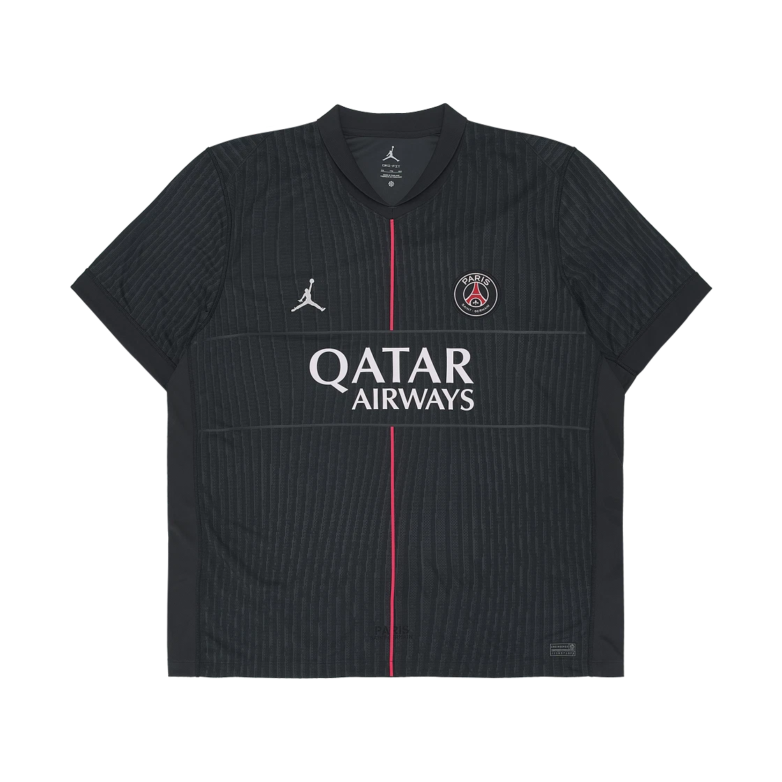 Jordan Jordan x Paris Saint-Germain 2025/26 Stadium 4th Dri-FIT Replica Jersey Off Noir Black Pearl Pink (Non Marking Ver.) · S