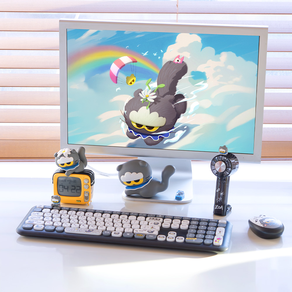 로이체 조앤프렌즈 피규어 저소음 멀티페어링 블루투스 무선 키보드(Royche Zo&Friends Figure Silent Multi-Pairing Bluetooth Wireless Keyboard) - 6