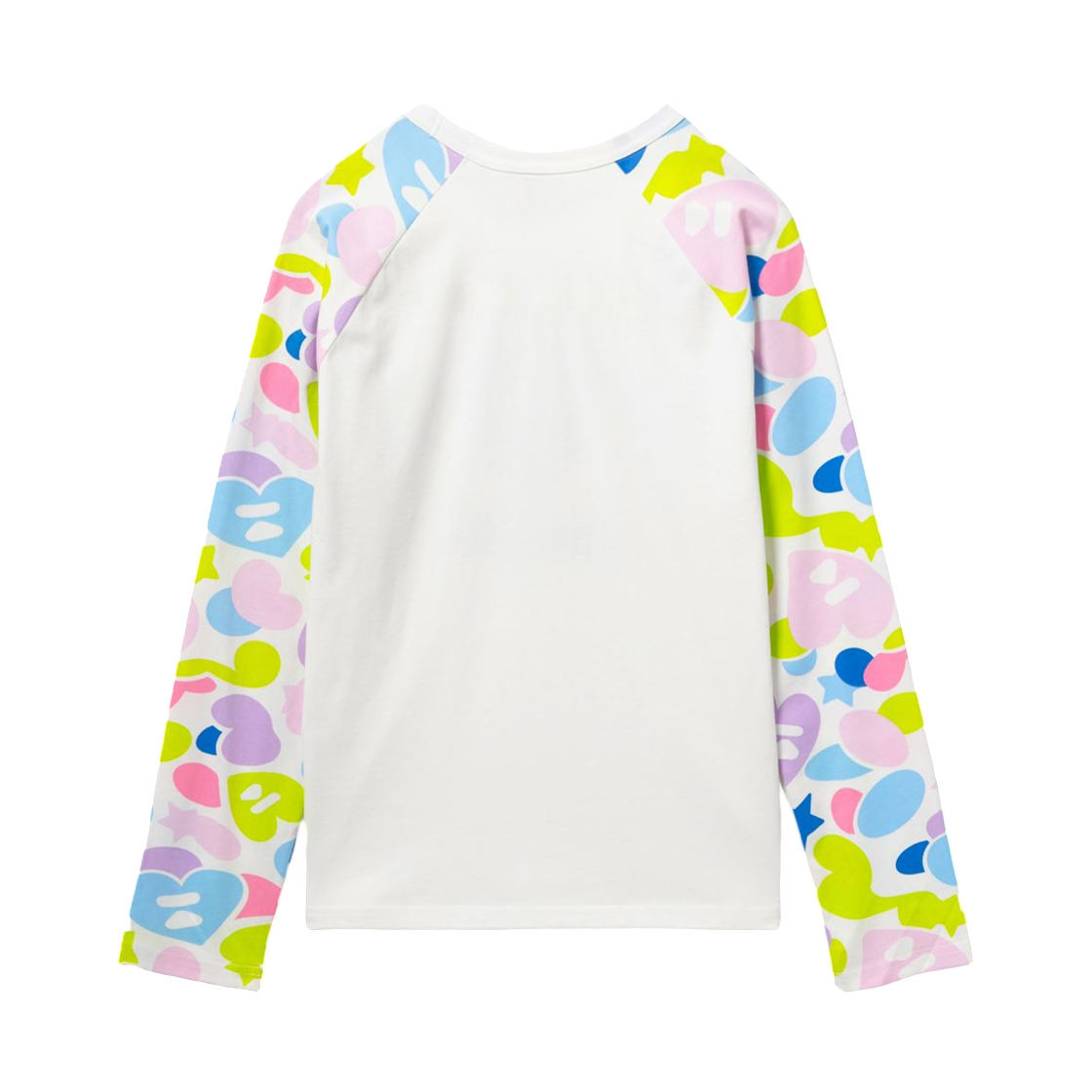 (W) 베이프 카모 슬리브 래글런 롱슬리브 티셔츠 멀티((W) BAPE Camo Sleeves Raglan L/S T-Shirt Multi) - 2