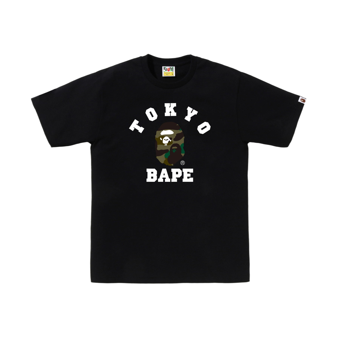 베이프 퍼스트 카모 도쿄 컬리지 티셔츠 블랙 - 도쿄 스토어 한정(BAPE 1st Camo Tokyo College T-Shirt Black - Tokyo Store Exclusive)
