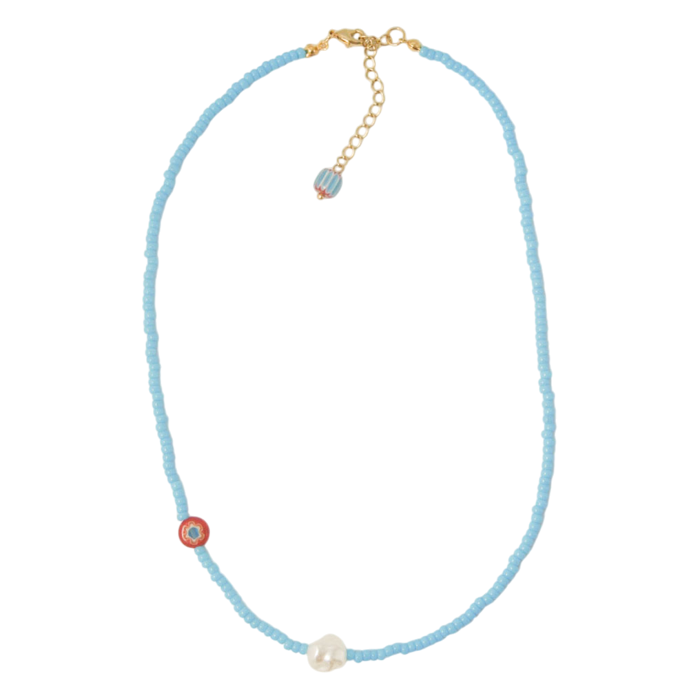 오브제213 레드 플라워 보헤미안 목걸이(OBJET213 Red Flower Bohemian Necklace (2 colors)) - 2