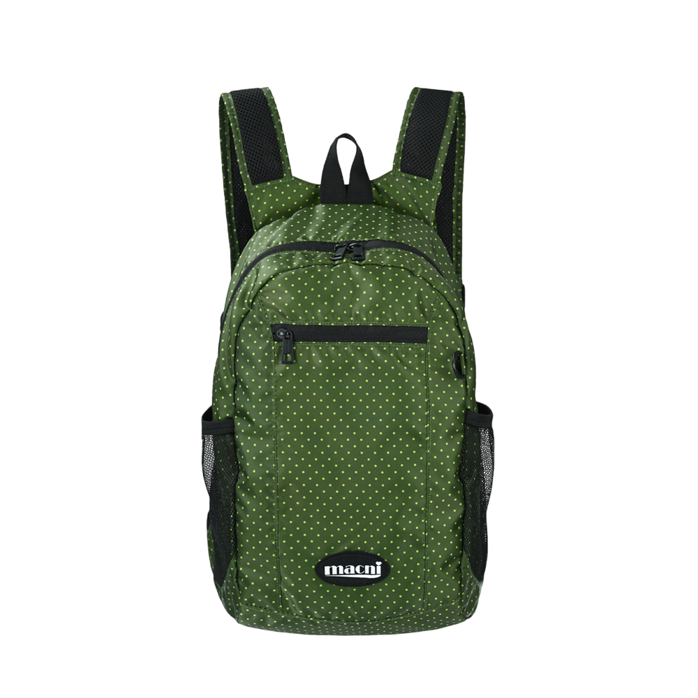 마크니 에어로 백팩 도트 그린(MACNI Aero Backpack Dot Green)