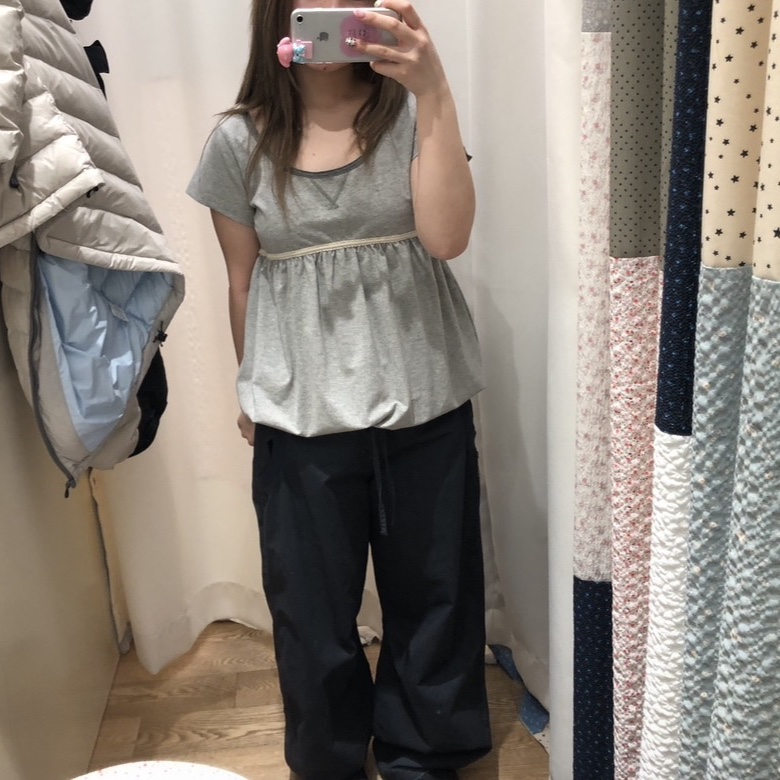 COYSEIO Flow Fold Pants Navy 착용 스타일