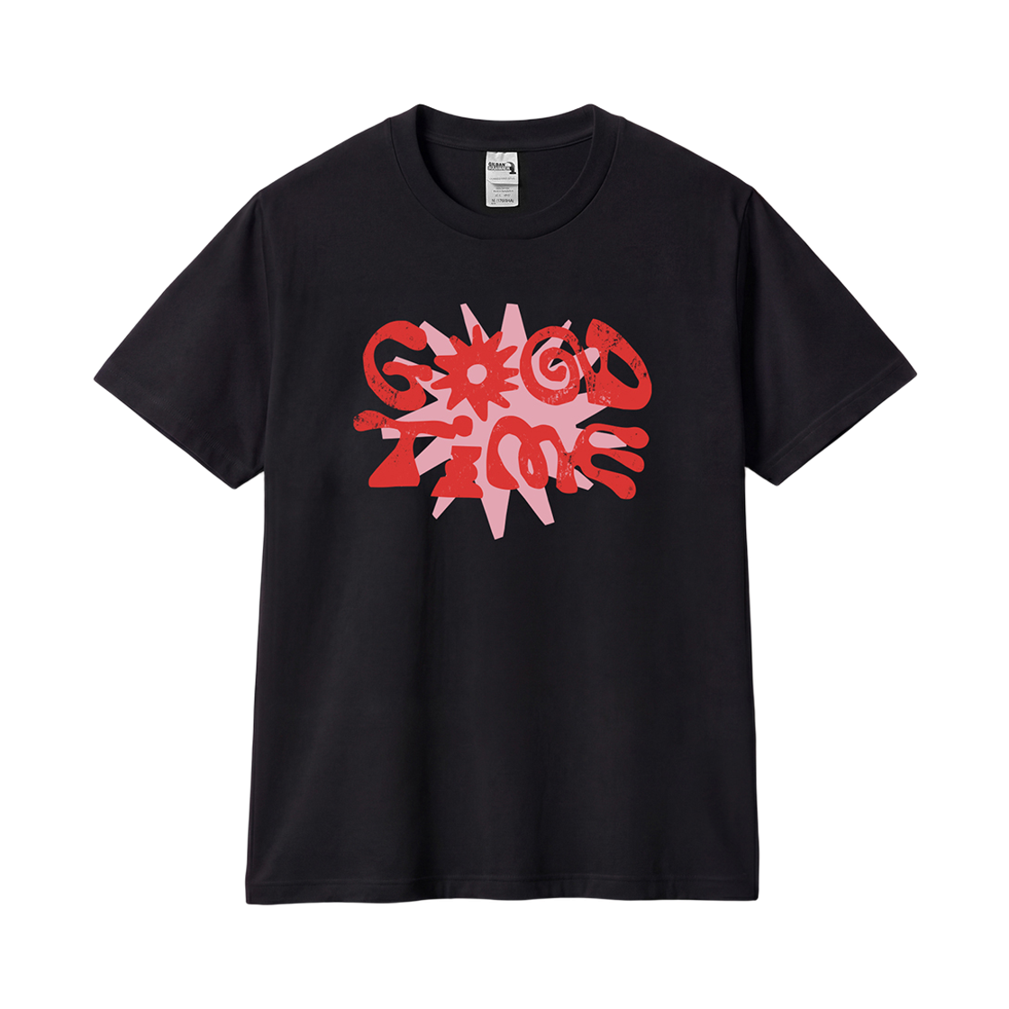 길단 X 썸머 컬렉션 Good Time 티셔츠 블랙(GILDAN X Summer Collection Good Time T-Shirt Black) - 1