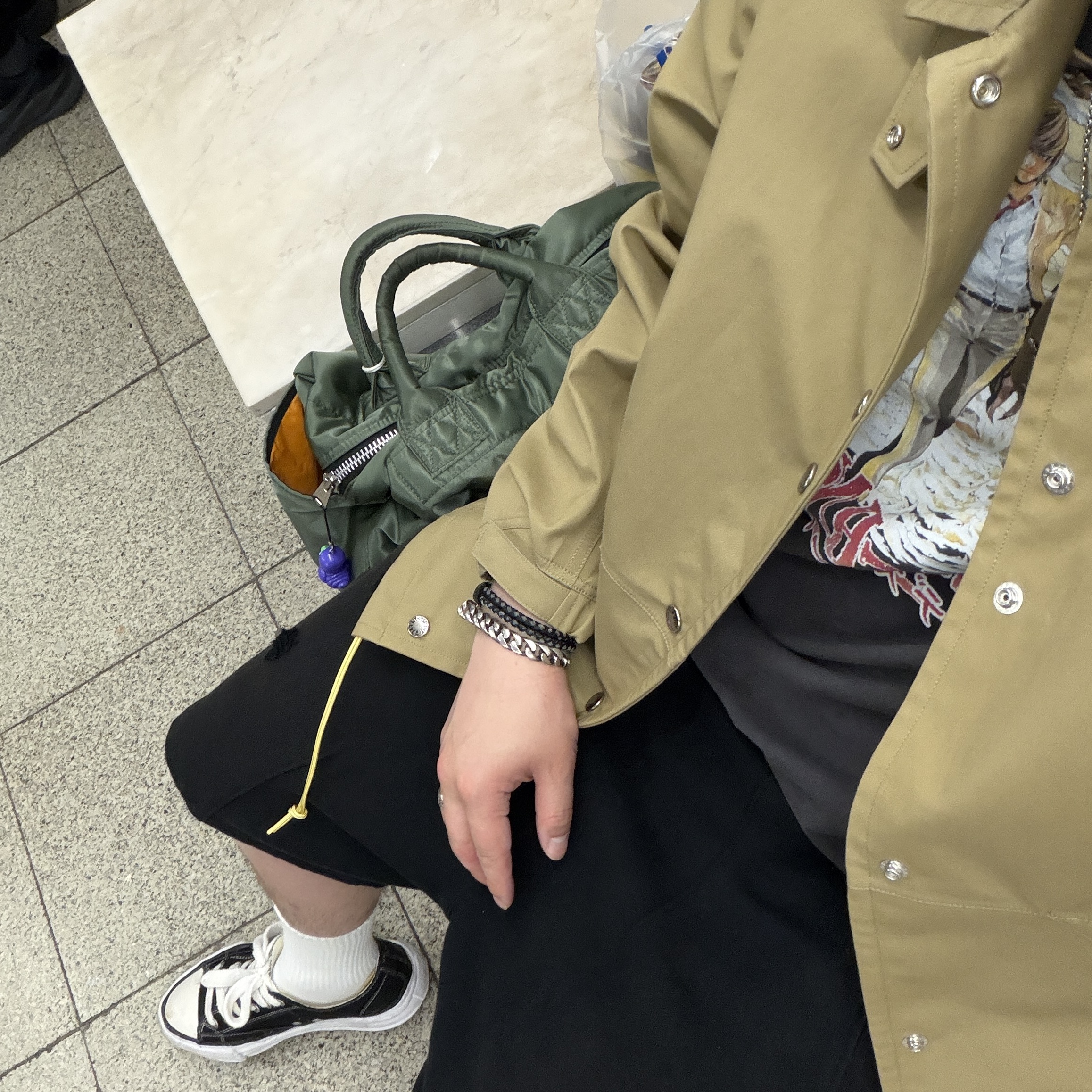 The North Face Purple Label Gore-Tex Field Jacket Beige, Saint Mxxxxxx x Death Note S/S T-Shirt Black - 26SS 착용 스타일