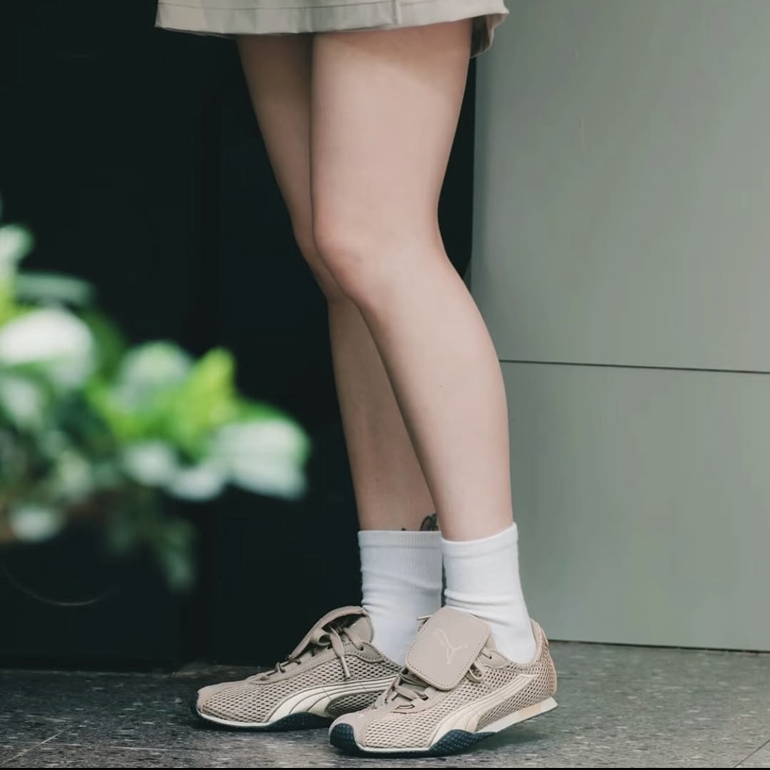 Puma x Open Yy H-street Oak Branch Creamy Vanilla 착용 스타일 - 2