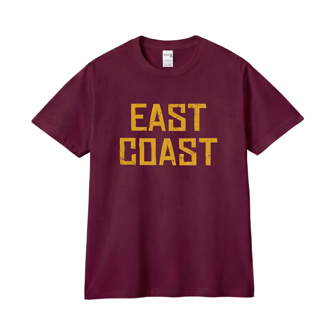 길단 X 빈티지 컬렉션 EAST COAST 티셔츠 마룬