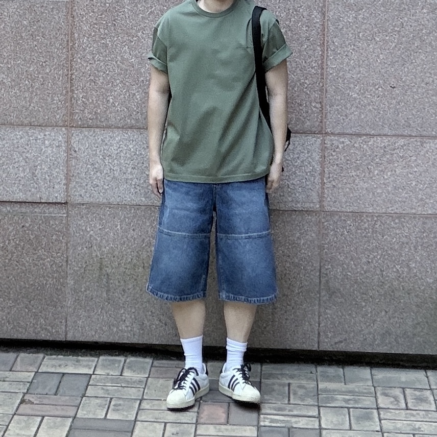 Adidas Superstar 80s White Black, Uniqlo Multi Pocket Shoulder Bag Black 착용 스타일 - 1