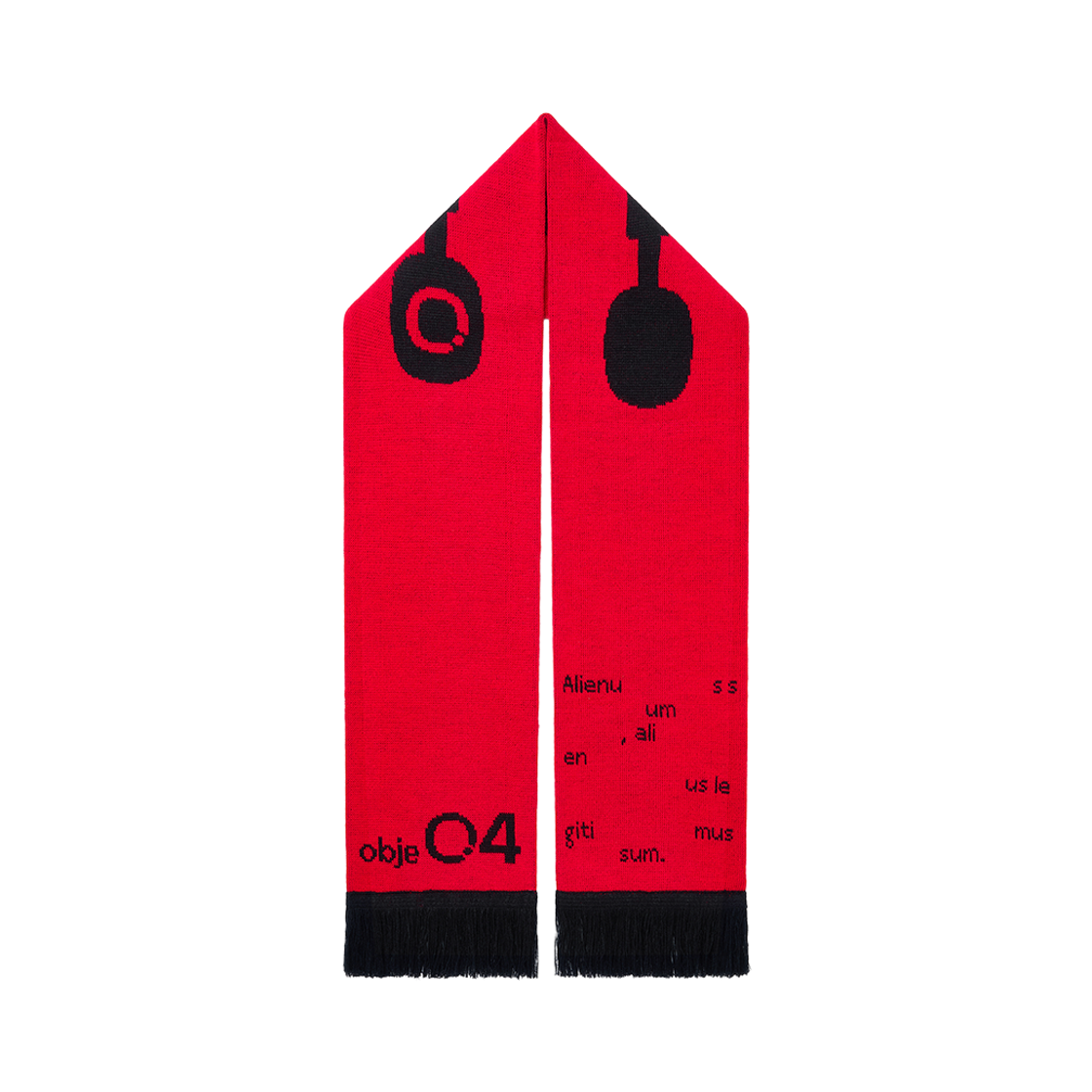 오큐오 오브제 04 헤드셋 머플러 레드(OQO OBJE 04 Headset Muffler Red)